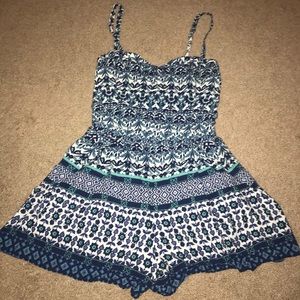 Hollister Blue Cami Romper